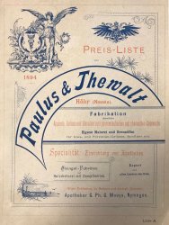 Paulus und Thewalt Katalog 1894
