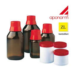 aponorm Packmittel. Kruken und Fläschen