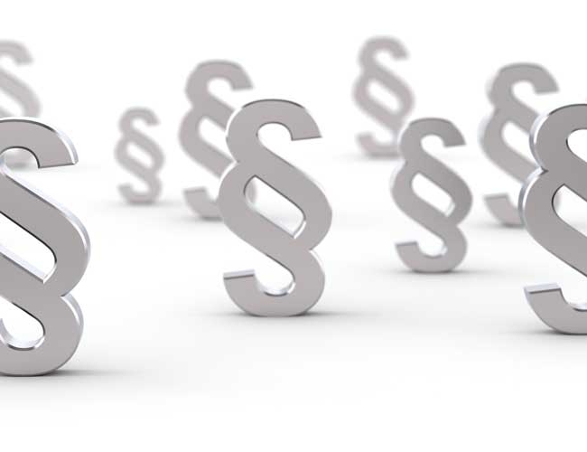 Gesetz- dargestellt mit dem Gesetzsymbol in grau