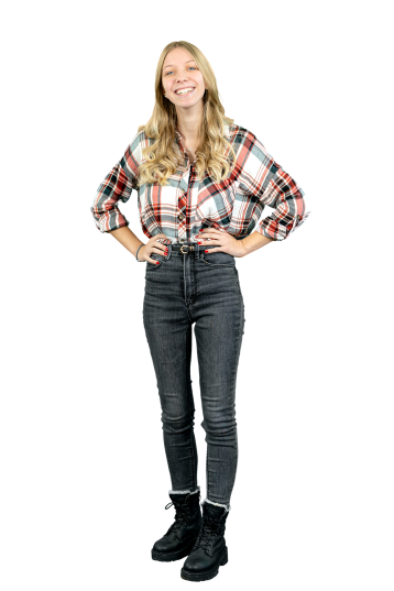 Sophia Fein, Auszubildende Grafikdesign, stehend
