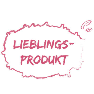 Lila Sprechblase: "Lieblingsprodukt"