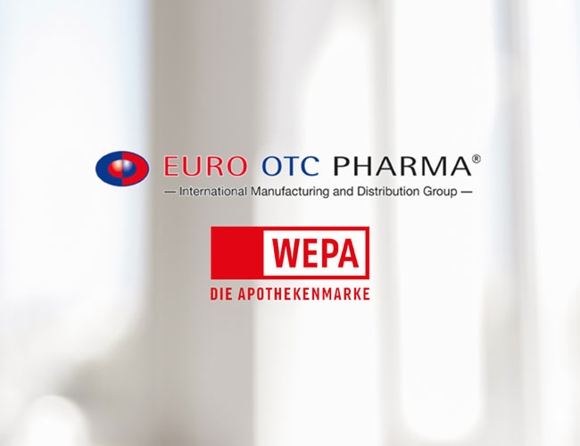 Euro OTC Pharma und WEPA Apothekenbedarf in einem Banner dargestellt