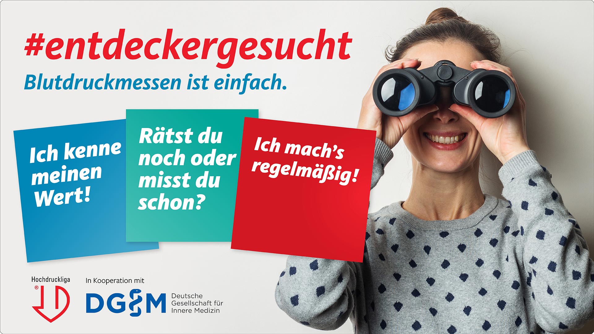 Plakat zu Aktion der deutschen Hochdruckliga